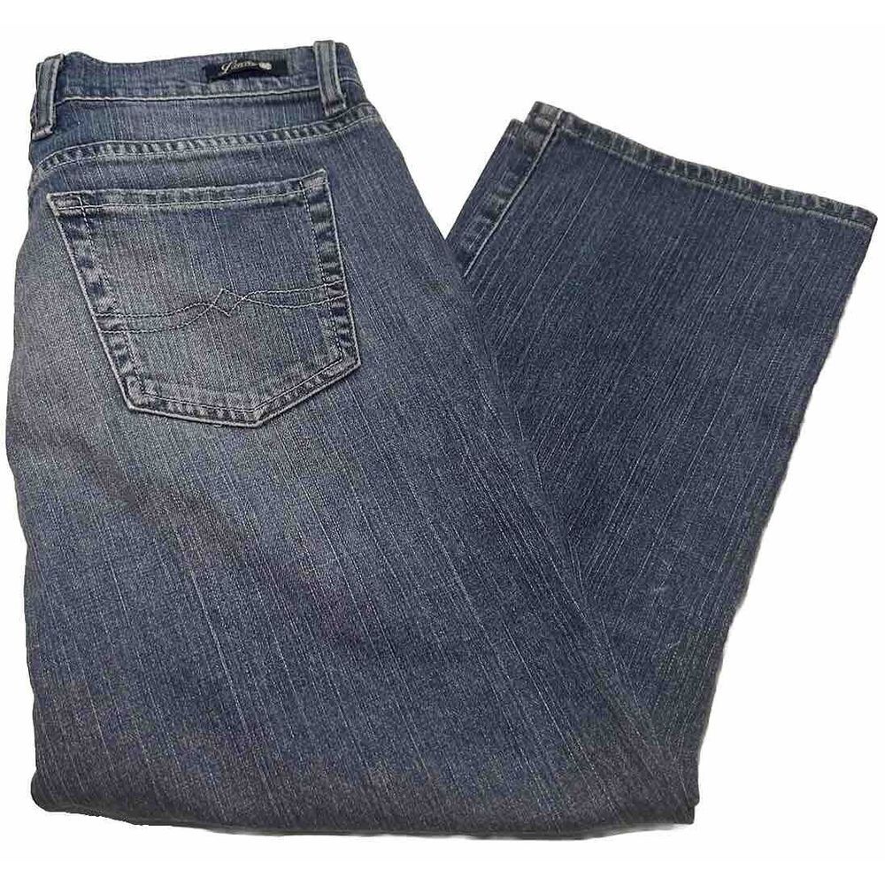 Vtg Lucky Brand Women's Size‎ 10/30 Blue Denim Classic Rider Crop Jeans